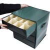 Vencer Green Drawer Christmas 64 Ornament Storage