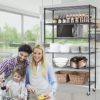 Storage Metal Shelf Wire Shelving Unit with Wheels