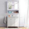 Yaheetech Medicine Cabinets Wooden Bathroom