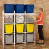 Maximize Your Space: Tote Storage System – Holds 12 Bins