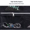 Hanging Jewelry Organizer with Zipper Hanger
