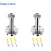 NELXULAS 2-4/5" Brushed Stainless Steel Long Bath Towel Hooks Single