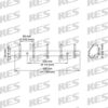 Kes Bathroom Towel Rail/Rack with 5 Scroll Hooks Wall Mount