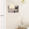 MyGift Rustic Torched Wood Wall Mounted Mail Holder Organizer