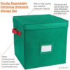 Christmas Ornament Storage Box with Removable lid