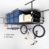 FLEXIMOUNTS 4x8 Overhead Garage Rack with Add-on Hooks Set