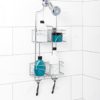 Zenna Home 7446SS, Expandable Over-The-Showerhead Caddy, Chrome