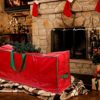 Christmas Tree Storage Bag - Stores a 9-Foot Disassembled Artificial Xmas