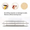 Adhesive Bathroom Shelf Wall Mounted, No Drilling Strong Shower