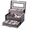 Jewelry Organizer with Lock 3 Layers