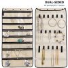 Zippered Jewelry Organizer Hanging For Travel Home Storage 30 Zippered Pockets