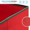 Underbed Christmas Ornament Storage Box With Lide - Sturdy 600D Oxford Fabric Stores up to 64 Standard Christmas Ornaments, And Holiday Accessories Storage Container with Dividers, - 5 Year Warranty