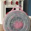 Homz Holiday Wreath Plastic Storage Box with Clear Lid