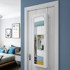 SONGMICS 6 LEDs Jewelry Cabinet Lockable Wall Door Mounted Jewelry