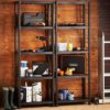 VonHaus 5 Tier Garage Shelving Unit with Wall Brackets (Pack of 2)