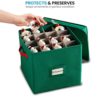 Christmas Ornament Storage Box With Lid - Protect and Keeps Safe Up