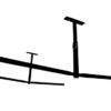 StoreYourBoard Double Ladder Ceiling Rack - Hi-Port 2 Garage Storage
