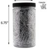 32oz Clear Plastic Jars with Black Ribbed Lids (6 pack): BPA Free PET Quart Size
