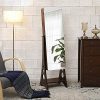 SONGMICS 8 LEDs Jewelry Cabinet Armoire with Beveled Edge Mirror