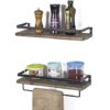 Organize Instantly: Rustic Wooden Floating Shelves for Home Storage