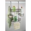Bathroom Over the Door Shower Caddy with Swivel Storage Baskets