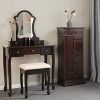 SONGMICS Large Jewelry Armoire Cabinet Standing Storage Chest Neckalce