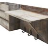 Vintage Torched Wood Rustic Wall Mounted Key & Mail Holder/Organizer with 3 Key Hooks, 1 Compartment, and Shelf - for Entryway or Mud Room – Holds Documents, Bills, Letters, Keys and More