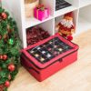 Tiny Tim Totes | Premium | 48 Christmas Ornament Organizer Storage Box
