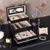 Jewelry Organizer with Lock 3 Layers