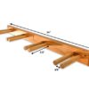 Timber Ski Wall Rack - 4 Pairs of Skis Storage - Wood Home & Garage