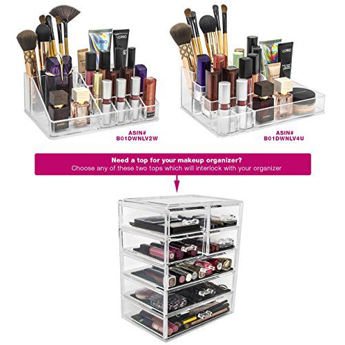 Cosmetics Makeup and Jewelry Big Storage Case Display
