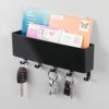 mDesign Mail, Letter Holder, Key Rack Organizer for Entryway, Kitchen