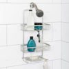 Zenna Home NeverRust Rustproof Aluminum Shower Caddy, Satin Chrome