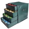 Vencer Green Drawer Christmas 64 Ornament Storage