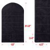 Hanging Jewelry Organizer - 2PCS Double-Sided, 64 Pockets, 36 Magic Tape Hooks - Black & Beige Colors for Closet, Door, or Wall Storage