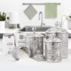 Stainless Steel Canister set One Size Antique Pewter