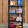 Keter 5-Shelf Heavy Duty Utility Freestanding Ventilated Shelving Unit Storage