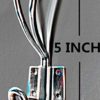 TheTimeBus 5-Pack Big Double Coat Hooks (Black)