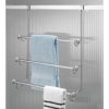 York Over-the-Shower-Door Towel Rack - Stylish Bathroom Storage for Drying Towels and Clothes