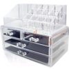 Acrylic Jewelry & Cosmetic Storage Boxes - 2-Piece Set for Tidy and Stylish Organization