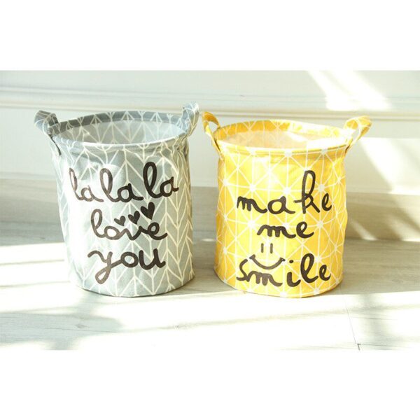 FullLove Lovely Desk Storage Box Holder Foldable Storage Bag Organizer Toys Storage Basket Home Office Housekeeping Organization