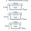 Razab 24 Piece Glass Food Storage Containers w/Airtight Lids