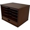 Victor Heritage Collection Wood Grain Desk Organizer | Natural Wood Grain