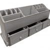 Gianna's Home Rustic Farmhouse Desk 3 Drawer Wooden Vanity Makeup