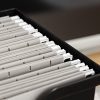 IRIS Desktop File Box, 4 Pack, Large, Black