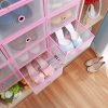 4PCS Shoes Wrapped Plastic Storage Box Drawer Type Transparent Plastic Shoes