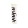 True 0841 Nine Bottle Wall Mounted Wine Rack, Multicolor