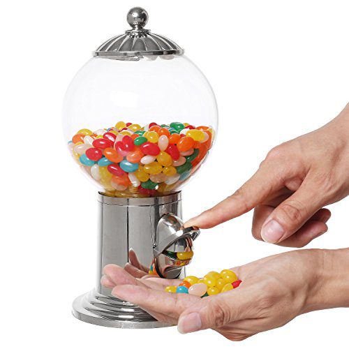 Vintage-Style Gumball Machine – Fun and Practical Desktop Candy Dispenser with Clear Acrylic Globe 🍬✨