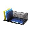 Safco Products Onyx Mesh 3 Sorter/3 Tray Desktop Organizer 3254BL