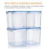 Vtopmart Airtight Food Storage Containers 6 Pieces - Plastic PBA Free Kitchen